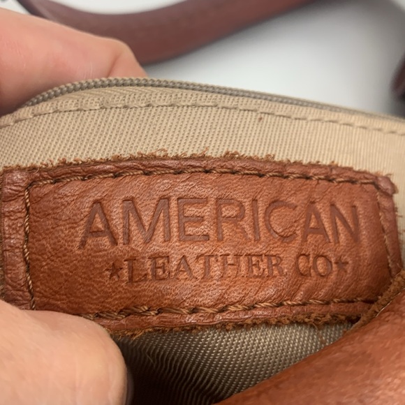 American Leather Company Carmel Color Shoulder Bag MCB6835K - Picture 14 of 14